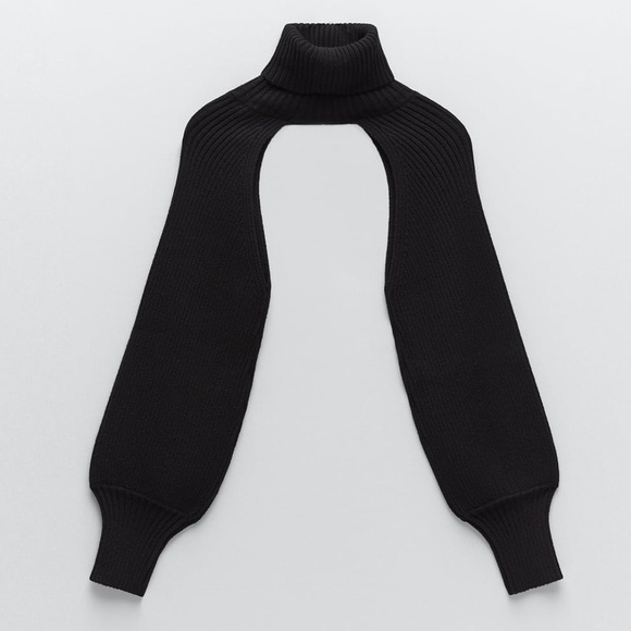 ZARA BNWT Knit Arm Warmer Sweater - Picture 8 of 8